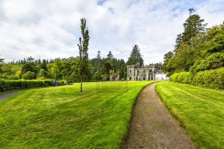 Beautiful view of Armadale Castle, in the Isle of Skye, Scotland