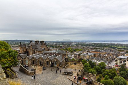 Photo for EDINBURGH, SCOTLAND 2022 August 22: Edinburgh Castle is an ancient fortress, from its position on top of the castle rock it dominates the panorama of the city of Edinburgh - Royalty Free Image