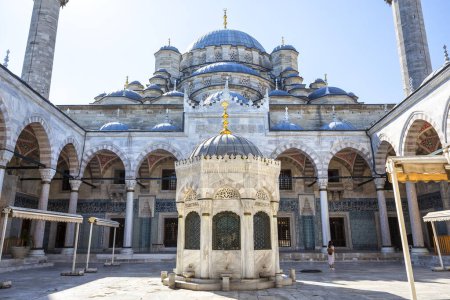 Téléchargez les photos : Belle vue sur la mosquée Yeni Camii à Istanbul, Turkiye - en image libre de droit