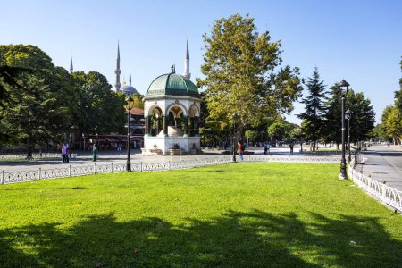 Photo for The Kaiser Wilhelm Fountain in the Byzantine Hippodrome of Sultanahmet in Istanbul, Turkiye - Royalty Free Image