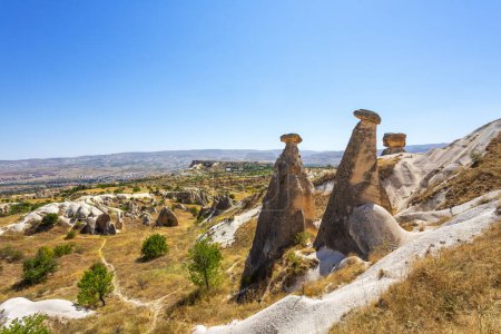 Three Graces, rock hills in Devrent valley, Cappadocia, Nevsehir, Turkey