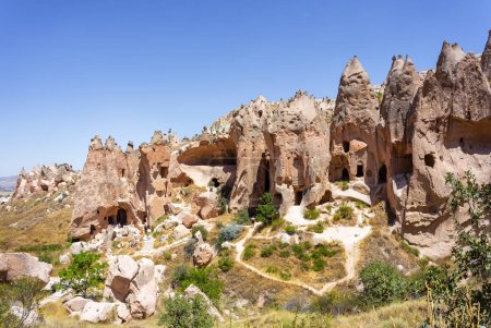 Foto de Zelve Open Air Museum en Capadocia. Lugares de interés y lugares históricos de Turquía - Imagen libre de derechos