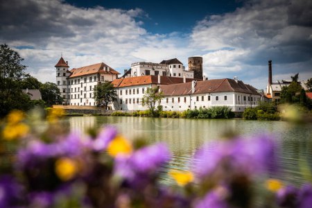 Photo for Town of Jindrichuv Hradec, situated in the South Bohemian region of the Czech Republic. Renowned for its well-preserved historical center, impressive castle, and beautiful natural surroundings. - Royalty Free Image