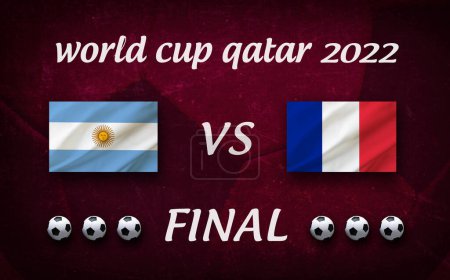 qatar, saudi arabia, year 2022: representative background announcing soccer final world cup tournament in Qatar 2022