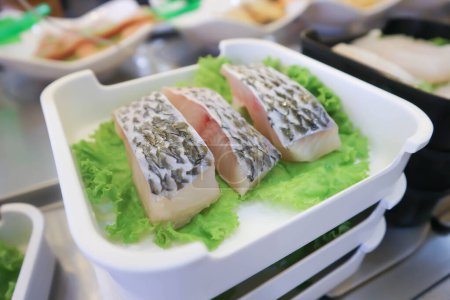 sliced fish , raw fish or cut fish for cook