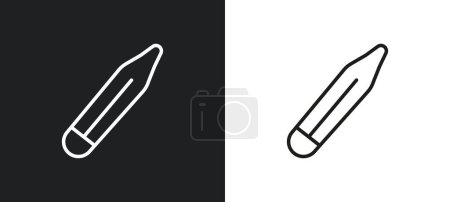 Illustration for Thermometer outline icon in white and black colors. thermometer flat vector icon from weather collection for web, mobile apps and ui. - Royalty Free Image
