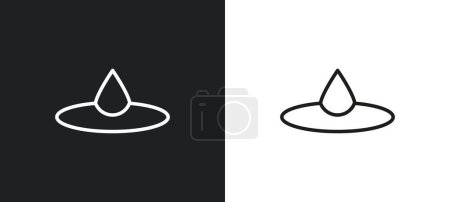 Illustration for Deluge outline icon in white and black colors. deluge flat vector icon from weather collection for web, mobile apps and ui. - Royalty Free Image