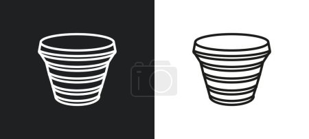 tropical cyclone outline icon in white and black colors. tropical cyclone flat vector icon from weather collection for web, mobile apps and ui.