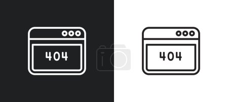 Illustration for Film list outline icon in white and black colors. film list flat vector icon from user interface collection for web, mobile apps and ui. - Royalty Free Image
