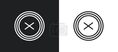 Illustration for Book opened at center outline icon in white and black colors. book opened at center flat vector icon from user interface collection for web, mobile apps and ui. - Royalty Free Image