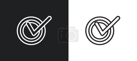 Illustration for Printer printing squares outline icon in white and black colors. printer printing squares flat vector icon from user interface collection for web, mobile apps and ui. - Royalty Free Image
