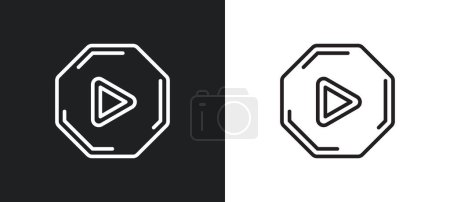 Ilustración de Imagen con el icono del contorno del marco en colores blanco y negro. imagen con marco icono de vector plano de colección de interfaz de usuario para web, aplicaciones móviles y ui. - Imagen libre de derechos