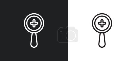 Ilustración de Añadir al icono de contorno favorito en colores blanco y negro. añadir al icono de vector plano favorito de la colección de interfaz de usuario para la web, aplicaciones móviles y ui. - Imagen libre de derechos