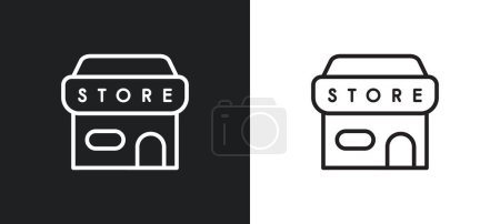 Illustration for Insolent outline icon in white and black colors. insolent flat vector icon from user interface collection for web, mobile apps and ui. - Royalty Free Image