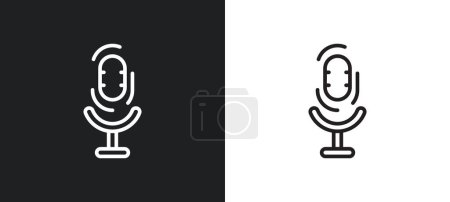 Illustration for Tracking outline icon in white and black colors. tracking flat vector icon from user interface collection for web, mobile apps and ui. - Royalty Free Image