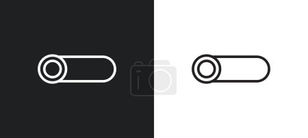 Illustration for Premier outline icon in white and black colors. premier flat vector icon from user interface collection for web, mobile apps and ui. - Royalty Free Image