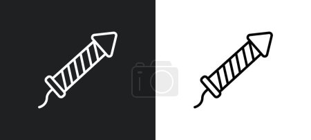 Ilustración de Icono del contorno del cracker en colores blanco y negro. Cracker icono de vector plano de la colección de estados unidos para la web, aplicaciones móviles y ui. - Imagen libre de derechos