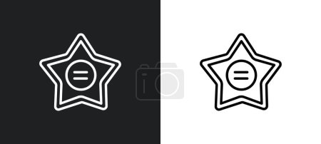 Illustration for Walk of fame outline icon in white and black colors. walk of fame flat vector icon from united states collection for web, mobile apps and ui. - Royalty Free Image