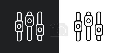box plot chart interface outline icon in white and black colors. box plot chart interface flat vector icon from user interface collection for web, mobile apps and ui.