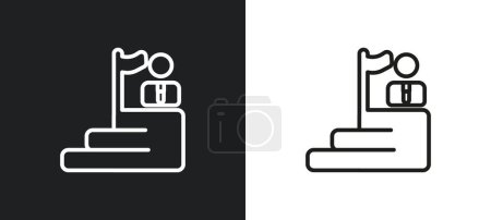 Téléchargez les illustrations : Icône de contour hdpe 2 en blanc et noir. hdpe 2 icône vectorielle plate de la collection d'interface utilisateur pour le web, applications mobiles et ui. - en licence libre de droit