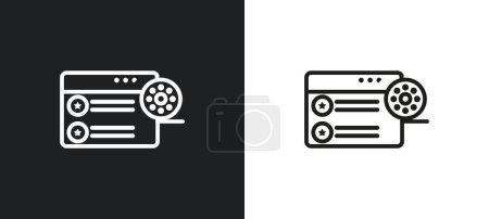 Illustration for 5 pp outline icon in white and black colors. 5 pp flat vector icon from user interface collection for web, mobile apps and ui. - Royalty Free Image