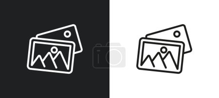 Ilustración de Descargar icono de esquema de datos en colores blanco y negro. descargar datos icono de vector plano de la colección de interfaz de usuario para la web, aplicaciones móviles y ui. - Imagen libre de derechos