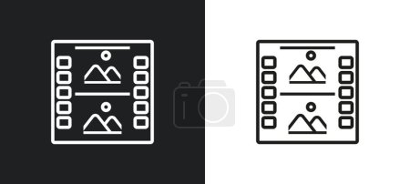 Ilustración de Icono de flecha curva derecha en colores blanco y negro. flecha curva derecha icono de vector plano de colección de interfaz de usuario para web, aplicaciones móviles y ui. - Imagen libre de derechos