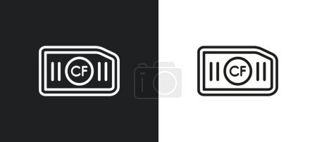 Illustration for Upload button outline icon in white and black colors. upload button flat vector icon from user interface collection for web, mobile apps and ui. - Royalty Free Image