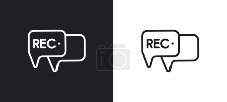 Illustration for Curve arrows outline icon in white and black colors. curve arrows flat vector icon from user interface collection for web, mobile apps and ui. - Royalty Free Image
