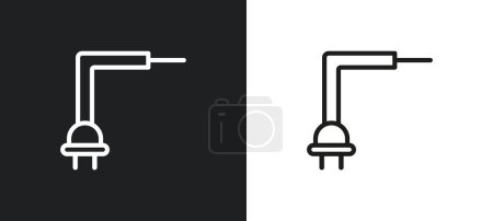 gap outline icon in white and black colors. gap flat vector icon from user interface collection for web, mobile apps and ui.