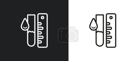 austauschen personelle Umrisse Symbol in weißen und schwarzen Farben. Austausch personeller flacher Vektorsymbole aus der Benutzeroberflächen-Sammlung für Web, mobile Apps und UI.