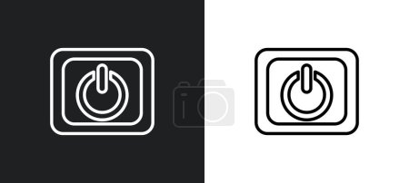 Ilustración de Pequeño icono de contorno de energía en colores blanco y negro. pequeño icono de vector plano de energía de la colección de interfaz de usuario para la web, aplicaciones móviles y ui. - Imagen libre de derechos