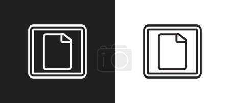 Illustration for Artboard outline icon in white and black colors. artboard flat vector icon from user interface collection for web, mobile apps and ui. - Royalty Free Image