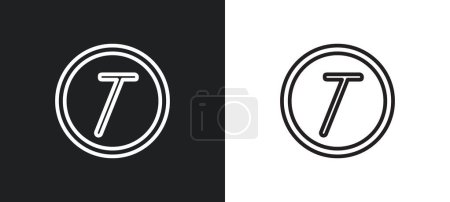 Téléchargez les illustrations : Italique icône de contour en blanc et noir. italique icône vectorielle plate de la collection d'interface utilisateur pour le web, applications mobiles et ui. - en licence libre de droit