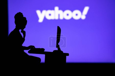 Photo for USA, NEW YORK CITY, JANUARY 30, 2023: Yahoo. Bridging the Gap Between Technology and Humanity: A Woman's Story of Innovation and Progress - Royalty Free Image