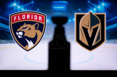 Foto de FLORIDA, USA, 31 DE MAYO DE 2023: Persiguiendo el Santo Grial del Hockey: Stanley Cup Finals 2023 - Florida Panthers vs. Vegas Golden Knights - Imagen libre de derechos