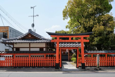Photo for Kyoto, Japan. April 20, 2023: Exterior view of Tanaka Shrine in Kyoto, Japan. - Royalty Free Image