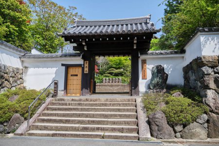 Photo for Kyoto, Japan. April 20, 2023: Exterior view of Reigen-in Temple in Kyoto, Japan. - Royalty Free Image