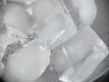 Foto de Cubos de hielo en vista macro - Imagen libre de derechos