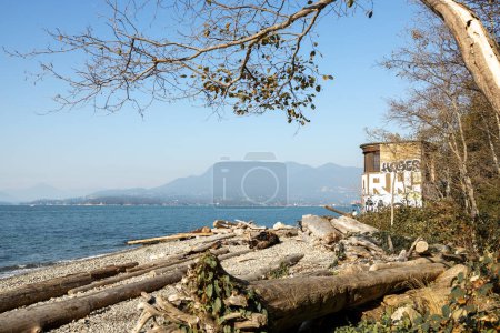 Photo for Vancouver, Canada - October 14,2022: Tower Beach, a small beach north of Wreck Beach near Vancouver, British Columbia, Canada - Royalty Free Image