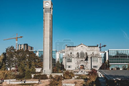 Photo for Vancouver, Canada - October 14,2022: View of Irving K. Barber Learning Centre and Clock Tower at University of British Columbia - Royalty Free Image