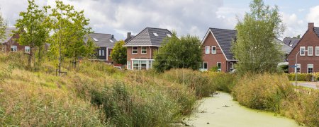 Photo for Nature island Oostergast in Zuidhorn, municipality Westerkwartier Groningen province in the Netherlands - Royalty Free Image