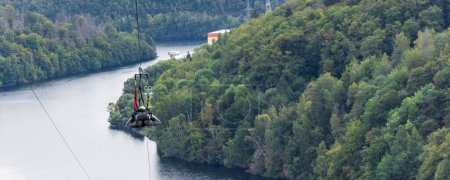 Téléchargez les photos : Titan RT Pont suspendu et balançoire Giga à Elbingerode, Oberharz am Brocken en Saxe-Anhalt Harz en Allemagne - en image libre de droit