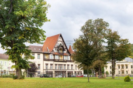 Téléchargez les photos : Meiningen, Allemagne - 15 septembre 2022 : Paysage urbain de Meiningen Franconia region in Thuringen Allemagne - en image libre de droit