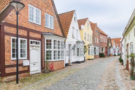 Foto de Cityscape of picturesque hanseatic village Tonder in Southern Denmark - Imagen libre de derechos
