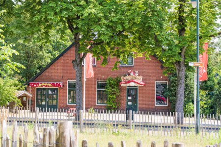 Photo for Exloo, The Netherlands - June 30, 2023: Street view of the center of the little village Exloo municipality Borger-Odoorn at Hondsrug in Drenthe province in The Netherlands - Royalty Free Image