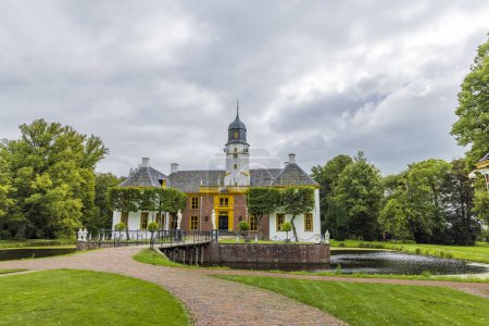 Photo for Estate and mansion Fraeylemaborg in Slochteren municipality Midden-Groningen in Groningen province in The Netherlands - Royalty Free Image