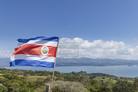 Vue du point de vue Mirador Tilaran de Laguira de Arsenal au Costa Rica Amérique centrale