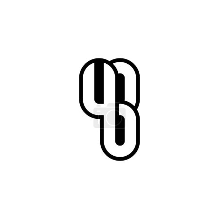GY, YG, G AND Y Abrégé lettre monogramme initiale conception de logo alphabet