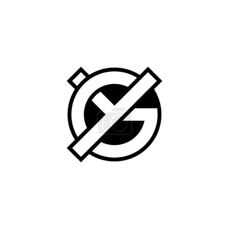 GY, YG, G AND Y Abstraktes Anfangsmonogramm Buchstabe Alphabet Logo Design